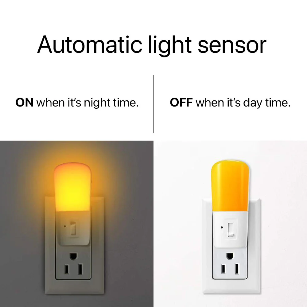 Anti-Blue LED Night Light - Amber - Image 3