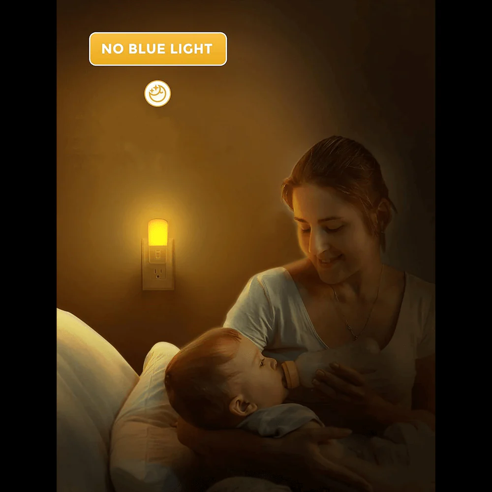 Anti-Blue LED Night Light - Amber - Image 5