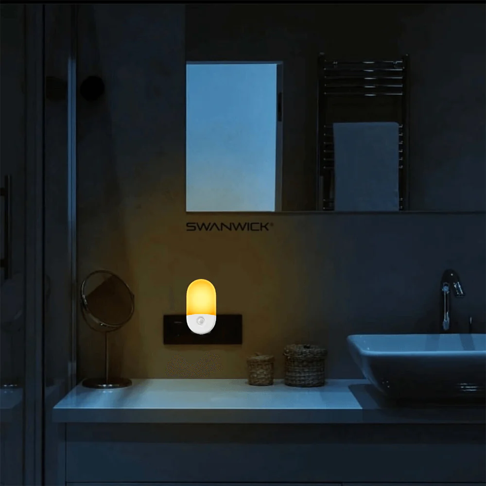Anti-Blue LED Night Light Motion Sensor - Amber - Image 9